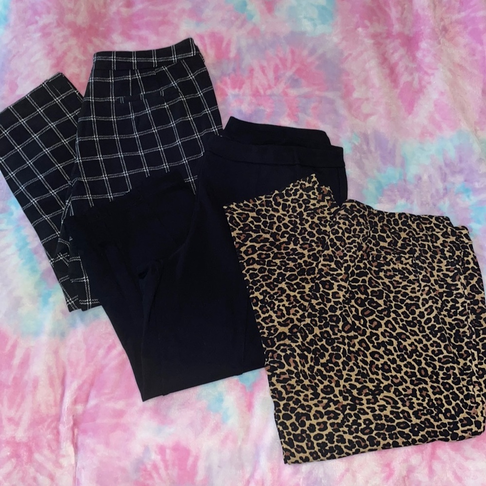 3 pair Joan Rivers cropped leggings